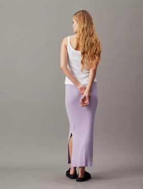Rib Monologo Sweater Maxi Skirt