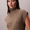 Rib Relaxed Sleeveless Sweater Rib Relaxed Sleeveless Sweater