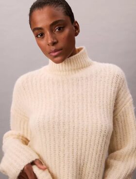 Rib Relaxed Turtleneck Sweater Rib Relaxed Turtleneck Sweater