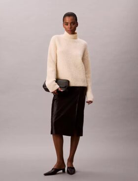 Rib Relaxed Turtleneck Sweater Rib Relaxed Turtleneck Sweater