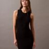 Rib Sleeveless Mini Dress
