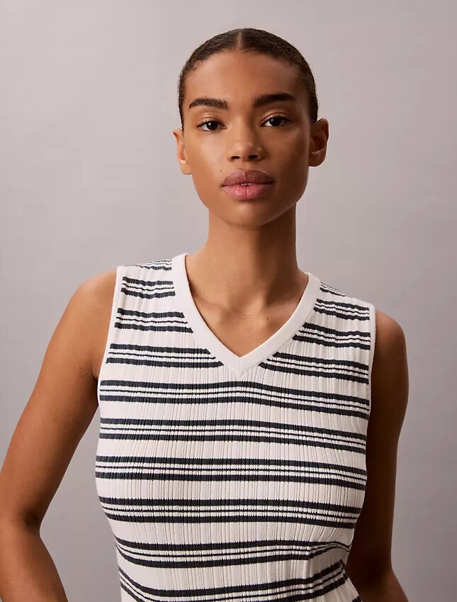 Rib V-Neck Tank Top Rib V-Neck Tank Top