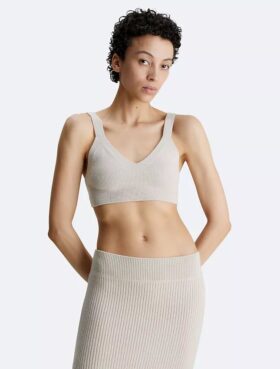 Rib Wool Blend Bralette