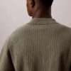 Ribbed Sweater Polo Shirt