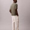 Ribbed Sweater Polo Shirt