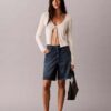 Roll Hem A-Line Denim Shorts Roll Hem A-Line Denim Shorts