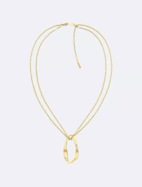 Round Organic Shape Pendant Necklace