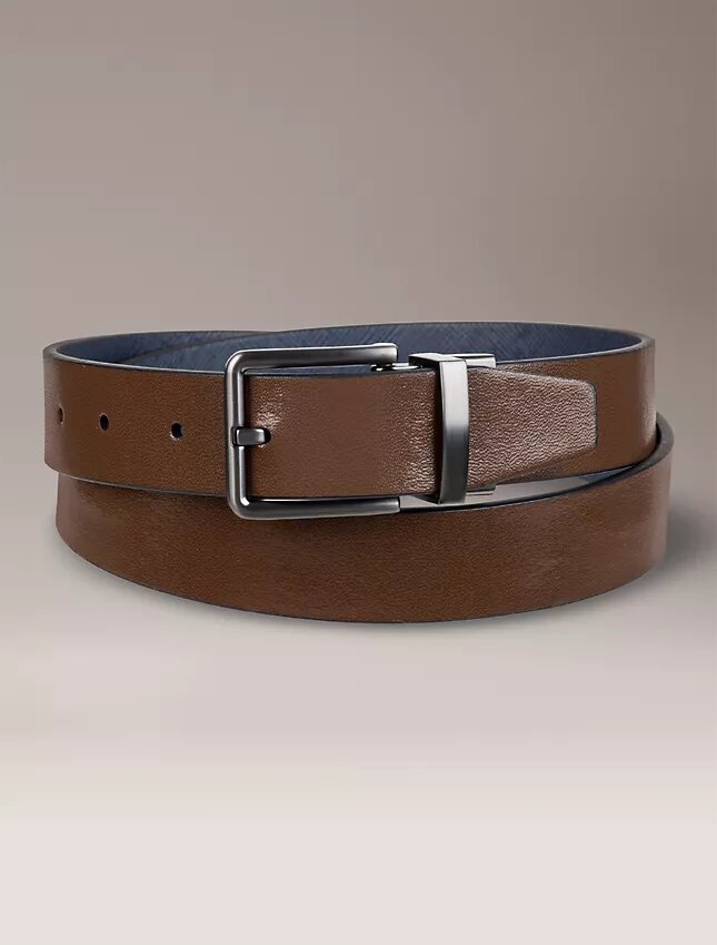 Saffiano Leather Reversible Belt Saffiano Leather Reversible Belt