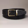 Saffiano Leather Reversible Belt