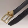 Saffiano Leather Reversible Belt