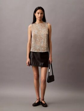 Satin Printed Tank Top