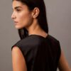 Satin Sleeveless V Neck Blouse Satin Sleeveless V Neck Blouse