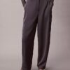 Satin Twill Relaxed Cargo Pants