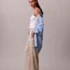 Satin Twill Relaxed Cargo Pants