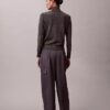 Satin Twill Relaxed Cargo Pants
