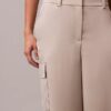 Satin Twill Relaxed Cargo Pants