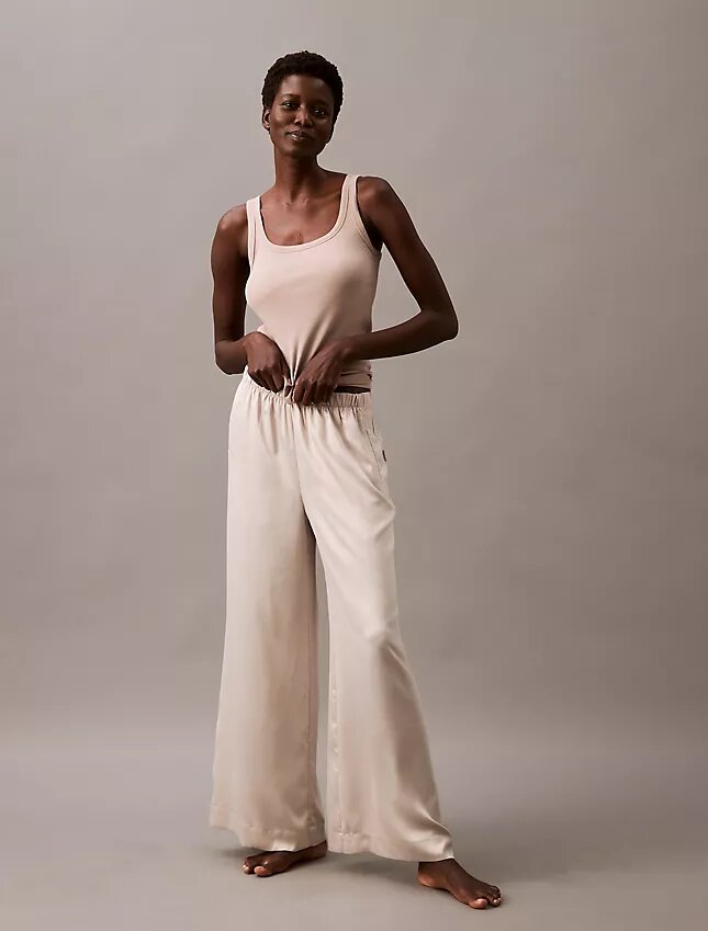 Satin Wide Leg Sleep Pants Satin Wide Leg Sleep Pants