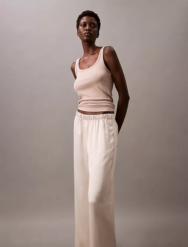 Satin Wide Leg Sleep Pants Satin Wide Leg Sleep Pants