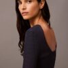 Scoop Neck Rib Sweater Scoop Neck Rib Sweater