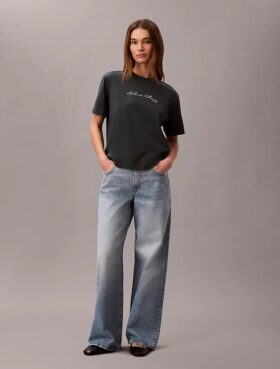 Script Logo Graphic Boxy T-Shirt