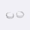 Sculptural Fluid Shape Hoop Earrings Sculptural Fluid Shape Hoop Earrings