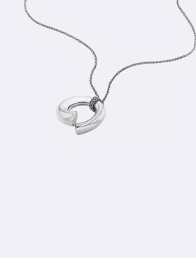 Sculptural Round Pendant Necklace