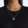 Sculptural Round Pendant Necklace Sculptural Round Pendant Necklace