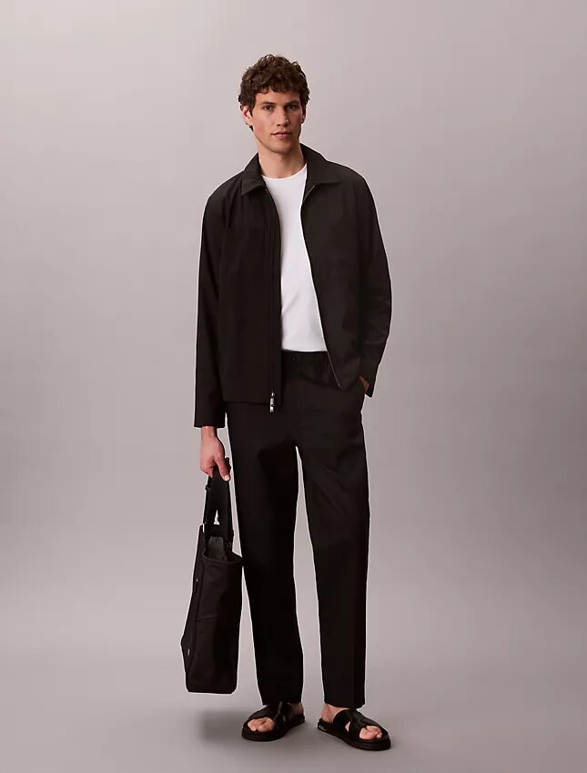Seersucker Blouson Jacket Seersucker Blouson Jacket