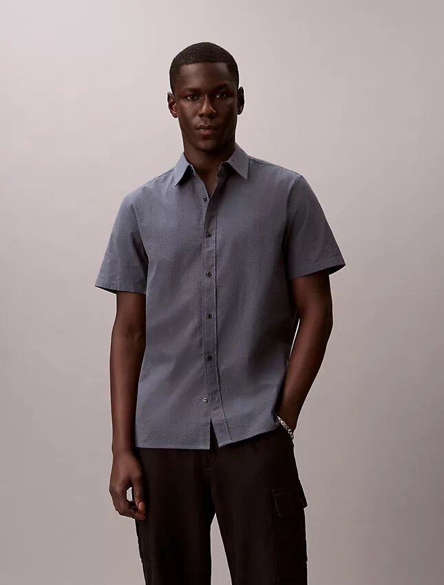Seersucker Classic Button-Down Shirt Seersucker Classic Button-Down Shirt
