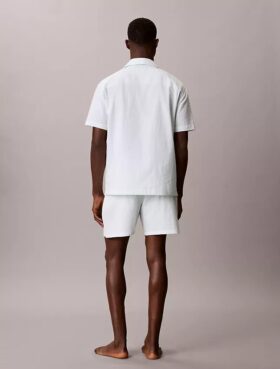Seersucker Relaxed Sleep Button-Down Shirt