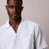 Seersucker Relaxed Sleep Button-Down Shirt