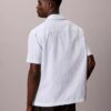 Seersucker Relaxed Sleep Button-Down Shirt
