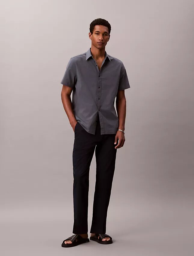 Seersucker Straight Pants Seersucker Straight Pants