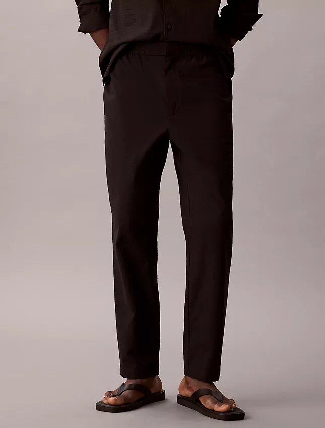 Seersucker Straight Pants Seersucker Straight Pants