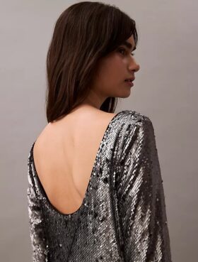 Sequin Midi Dress