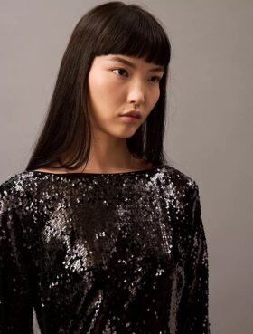 Sequin Midi Dress