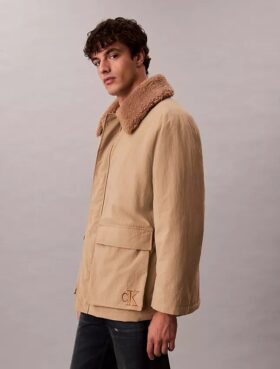 Sherpa Collar Puffer Car Coat