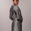Shine Denim A-Line Skirt