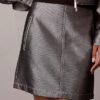 Shine Denim A-Line Skirt