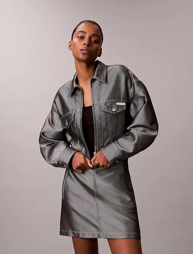 Shine Denim Bomber Jacket Shine Denim Bomber Jacket