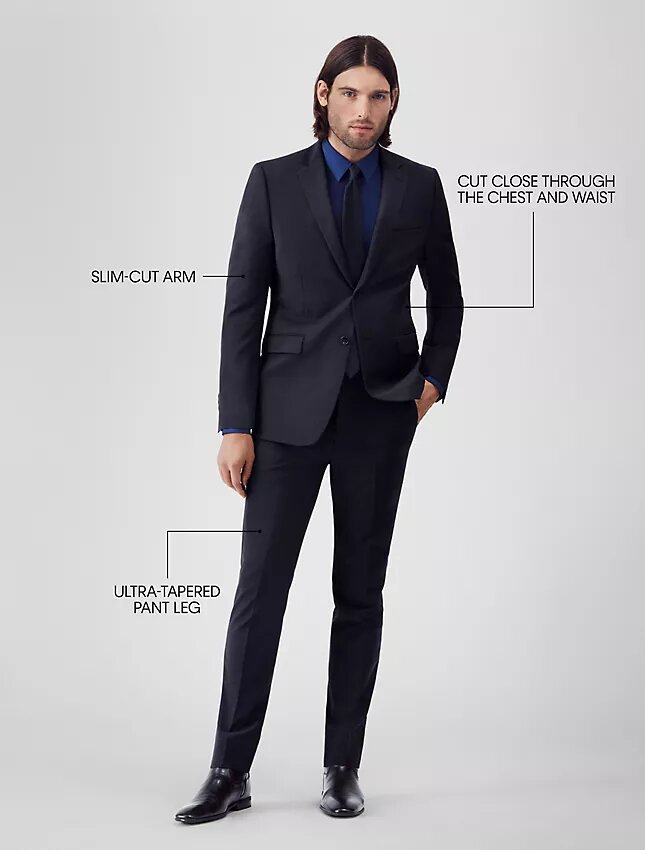 Slim Fit Navy Suit Jacket Slim Fit Navy Suit Jacket