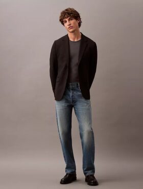 Slim Wool Gabardine Blazer