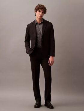 Slim Wool Gabardine Trouser