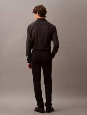 Slim Wool Gabardine Trouser