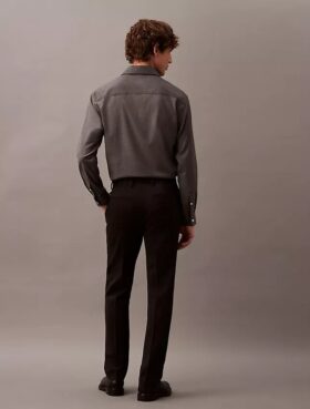Slim Wool Gabardine Trouser
