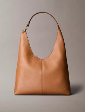 Slouchy Leather Medium Shoulder Bag