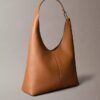 Slouchy Leather Medium Shoulder Bag