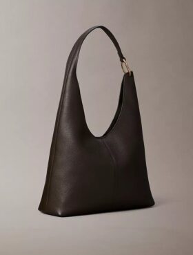 Slouchy Leather Medium Shoulder Bag