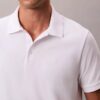 Smooth Cotton Blend Monogram Polo Shirt