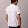 Smooth Cotton Blend Monogram Polo Shirt